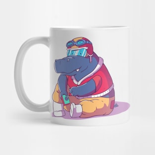 Gamer Hippo // Funny Animals Playing Video Games Mug